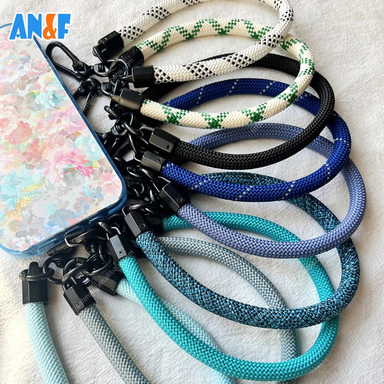 Mobile Phone Accessories Universal Wrist Strap Patch Tab Lasso Tether Cell Mobile Smartphone Phone Case Lanyard With Metal