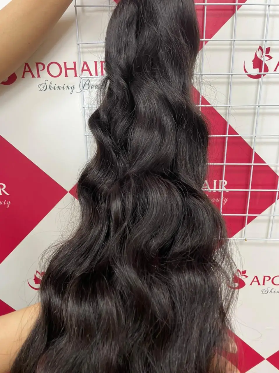 BEST SELLING Raw Wavy Vietnamese Human Hair extension, Natural Silky Straight 1 set 3 bundles Brazilian Hair for black w