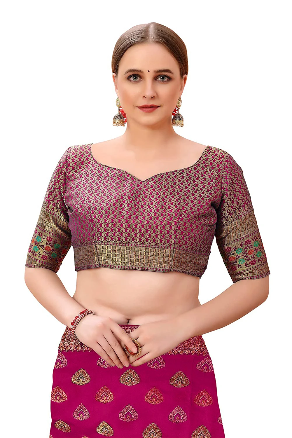 Buy Fancy Organza Fabric Saree of Best Quality From Indian Manufacturer