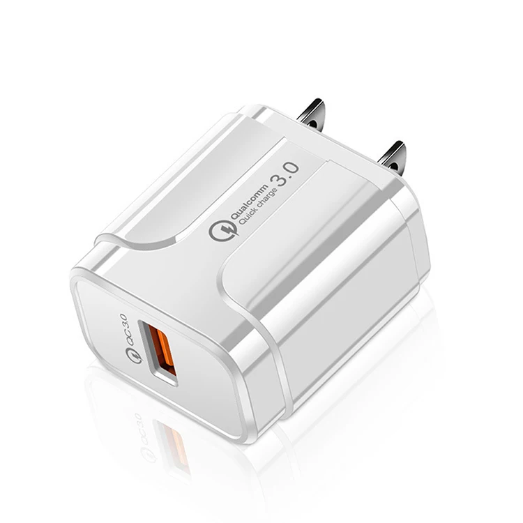 QC3.0 Quick Charge 18W  Mobile Phone Chargers Power Supplies Portable QC 18W Fast Charger Adapter