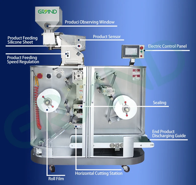 2022 new type High automation Strip Blister Packaging Machines for single sachet tablet