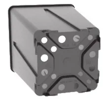High quality square pot MCA 14x14x18 cm 2.5 liters with cross bottom for profesional cultivation ideal for fruit cultivation