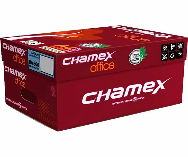 High Quality Chamex Manufacturers OEM 70GSM 75GSM 80GSM 100% Pulp A4 Paper Copier 500 Sheets/Ream - 5 Reams/Box A4 Copy Paper