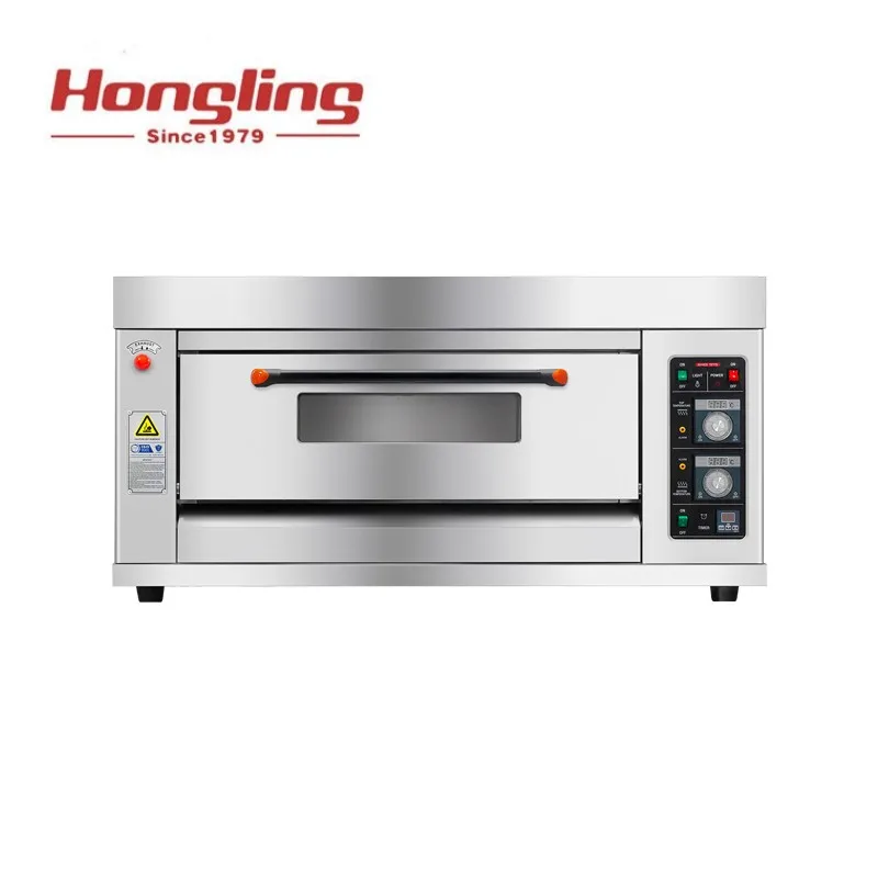 Commercial Single Deck 2 Trays Gas Baking Oven For Bread