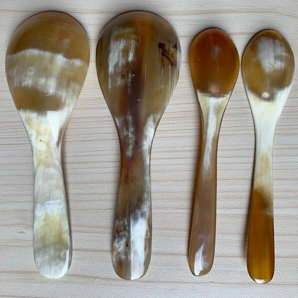 Роскошные ложки и вилки из рога буйвола набор роскошных столовых приборов для кухни посуда