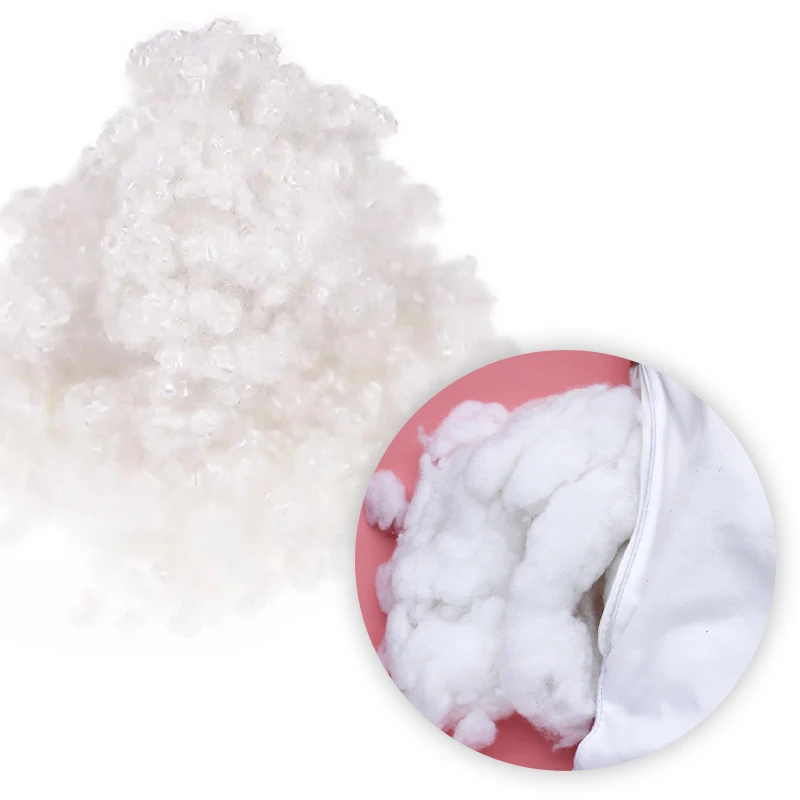 Most Popular Recycled Grade 3D/7D/15D Hollow Conjugate Siliconized Polyester Staple Fiber Raw Pattern Soft Filling Material