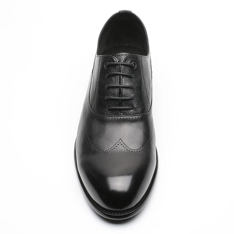 Genuine leather oxford business shoes official leather black shoe for men