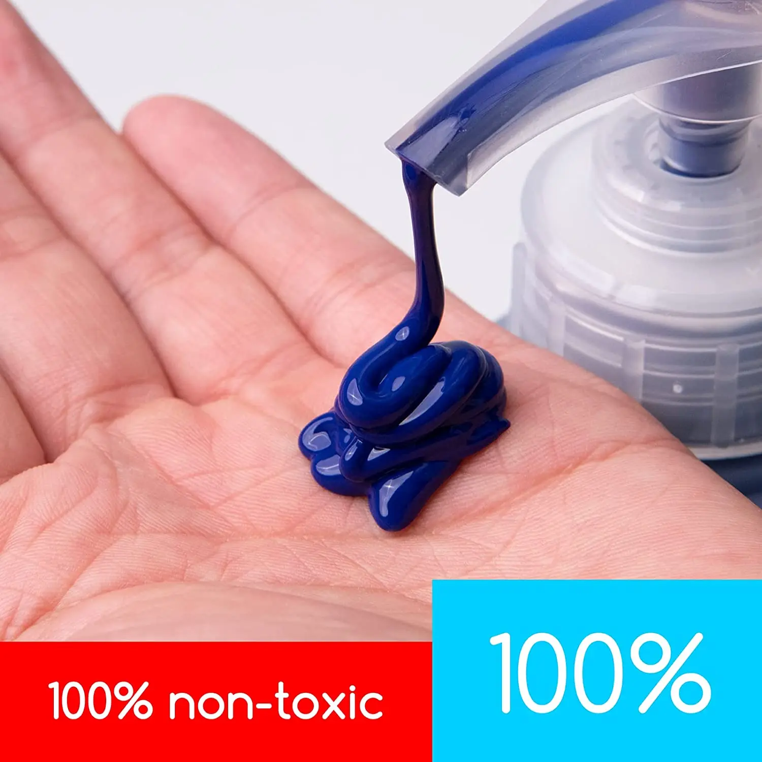 MEEDEN Heavy-Body Non-Toxic Rich Pigment Color 2L /67.6 oz. Phthalo Blue Acrylic Paint with Pump Lid