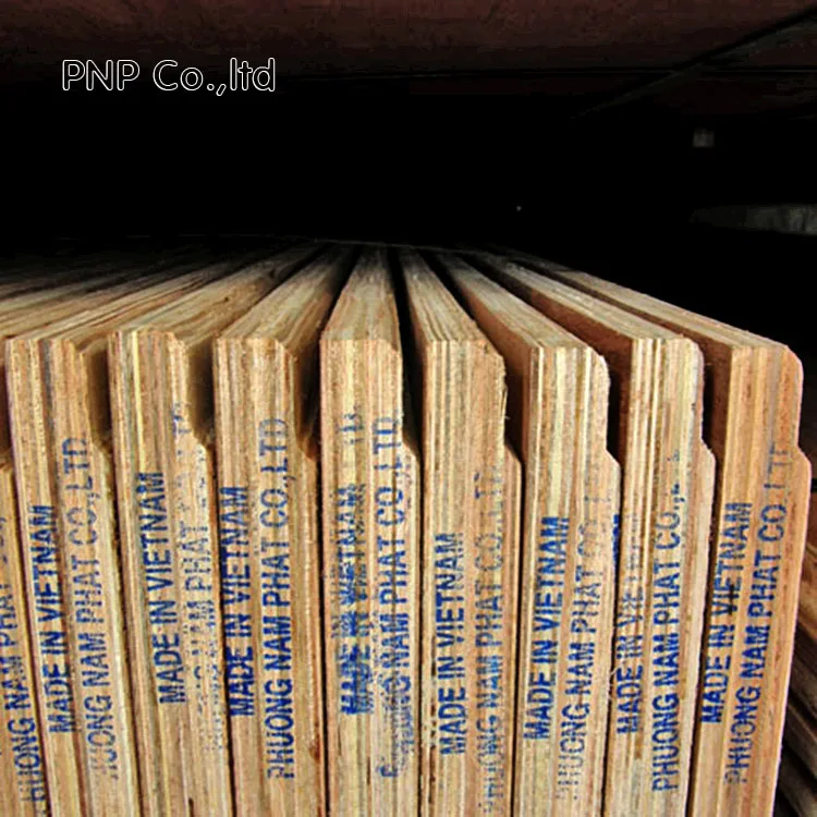 Factory direct sales 19 ply boards waterproof 28mm keruing flooring plywood natural color for container from Vietnam