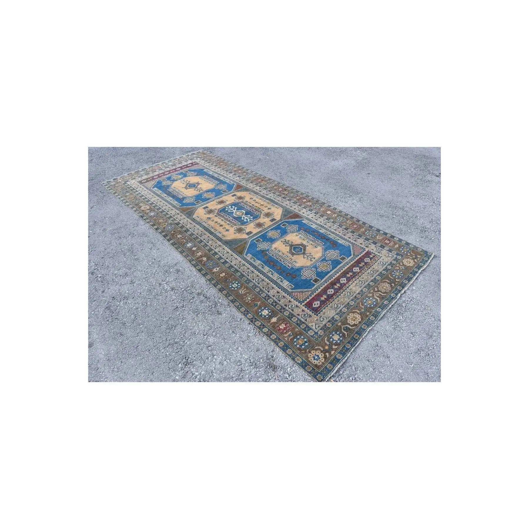 Hand Woven Carpet, Turkish Carpet, 146x322 Cm, Anatolian Carpet