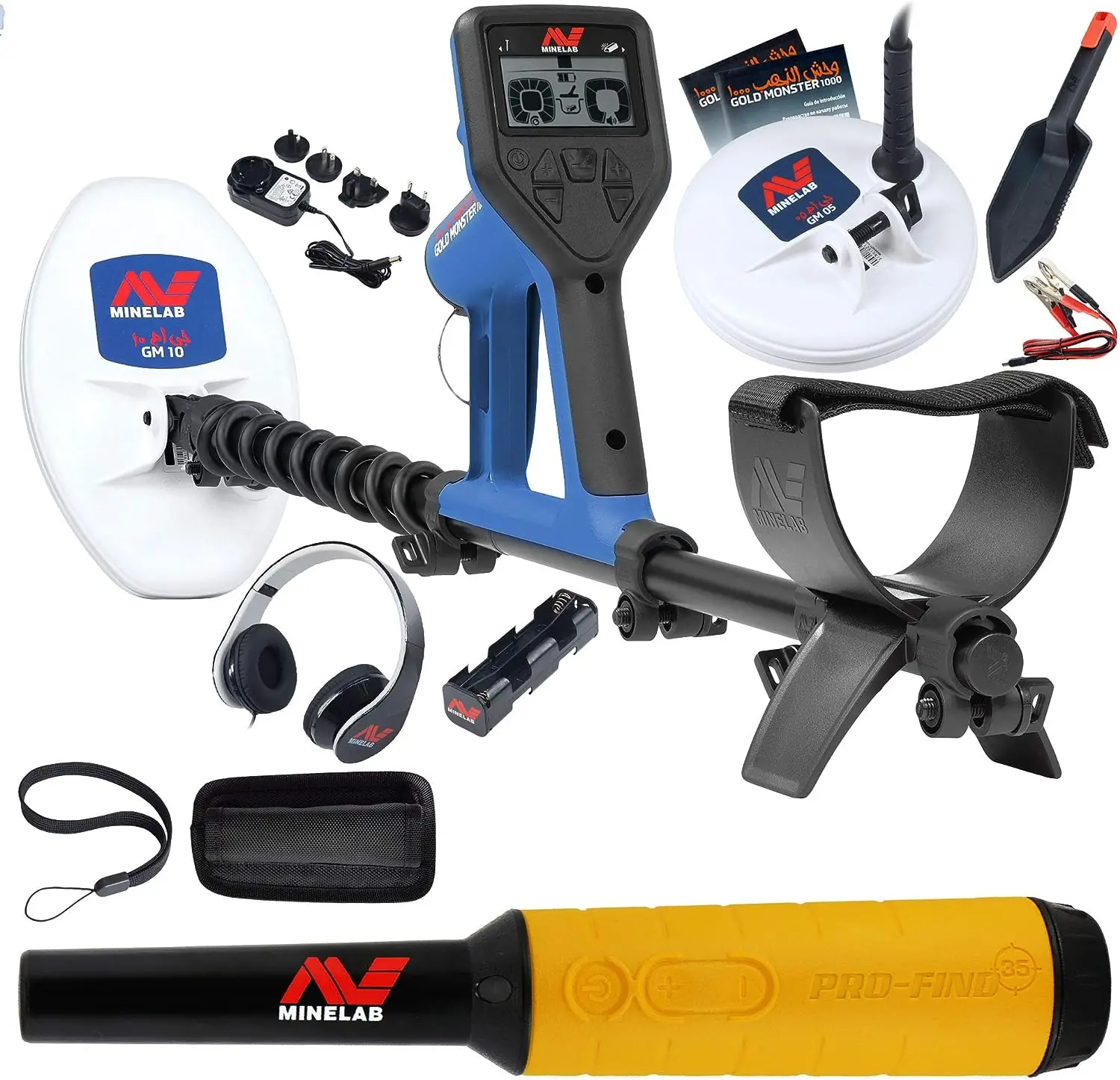High Quality for Minelabs Gold Monster 1000 Bundle with Pro Find 35, 2 Search Coils, Headphones