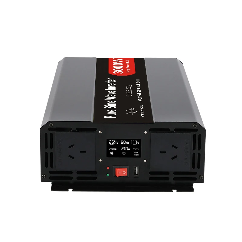 factory manufacturer 3000w pure sine wave inverter ac dc solar inverter 12v to 220v power converter
