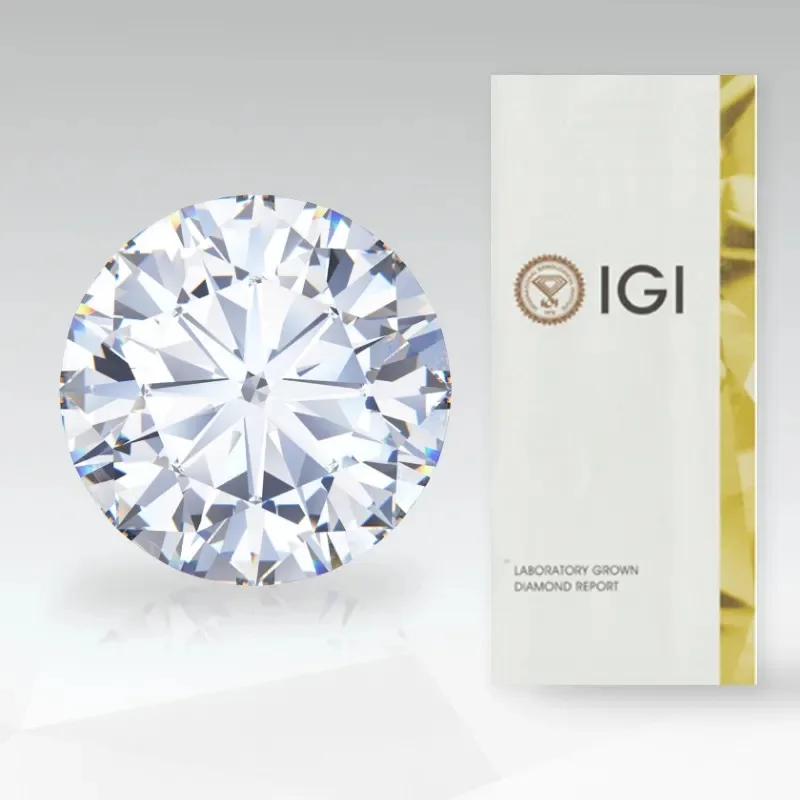 3 to 5 mm Lab Grown Diamond Round Cut Loose Diamond White Gemstone Quality for Jewelry Making DEF & VVS-VS Grown Diamond