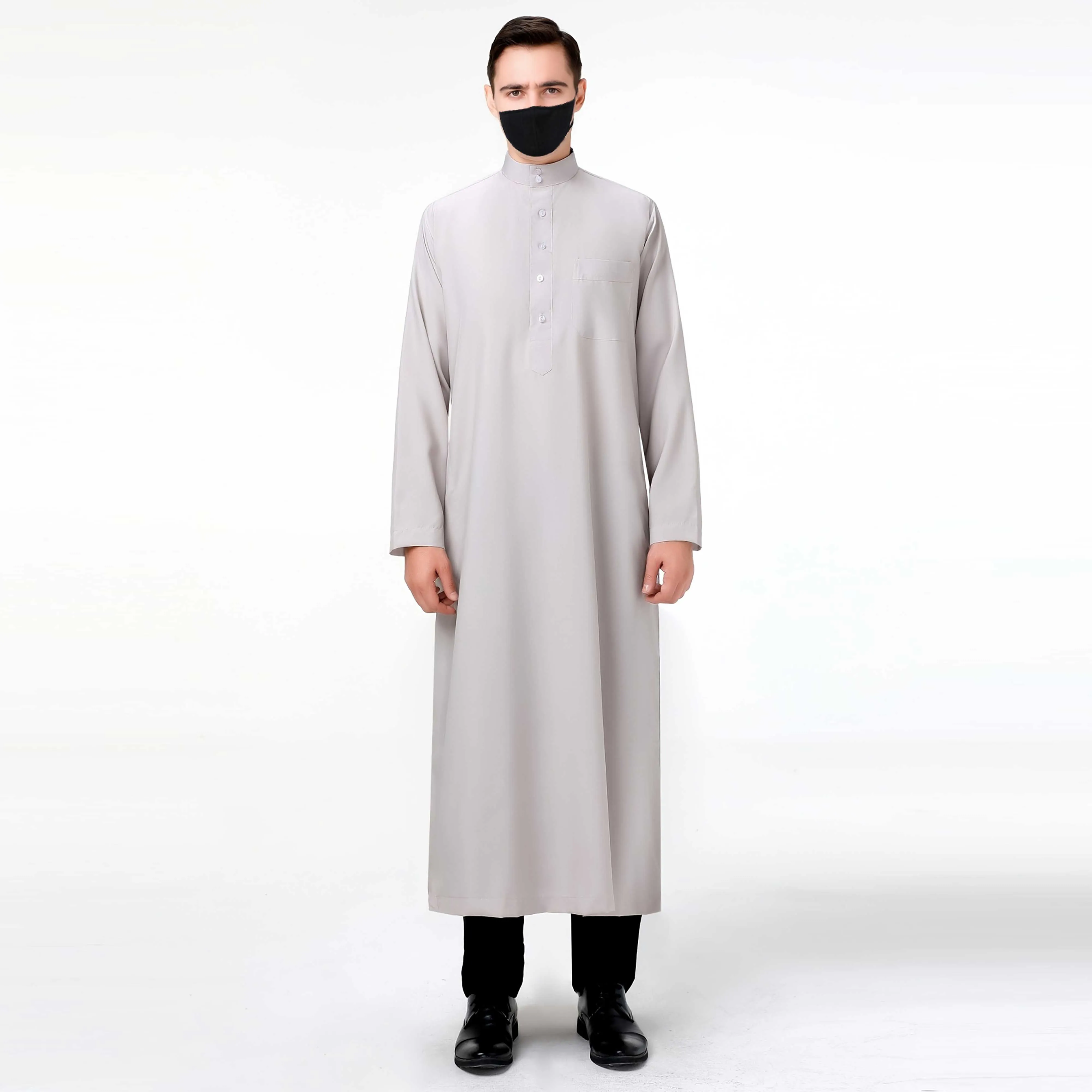 Новый простой индивидуальный дизайн исламский Thobes Jubbah для мужчин оптовая продажа высокое качество 2024 Арабский Thobe производство в Пакистане