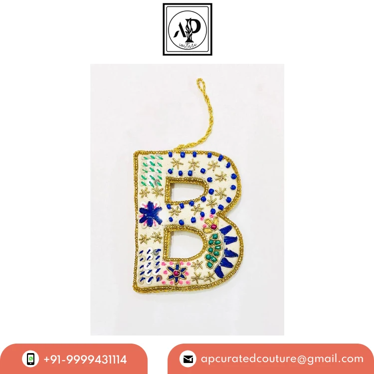 High Quality Festive & Party Supplies Embroidered Christmas Tree Decoration Hangings Ornaments from Indian Exporter