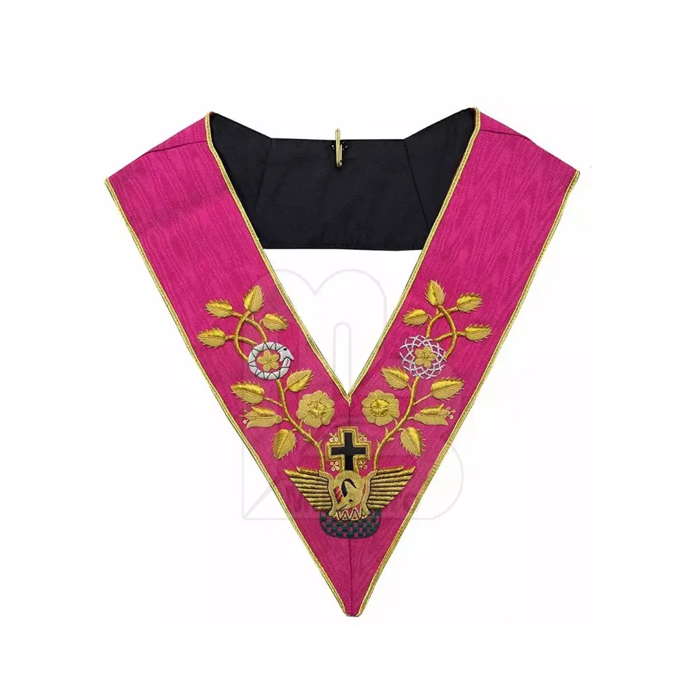 Masonic Collars Hand Embroidered Masonic Scottish Rite Worshipful Master Collar