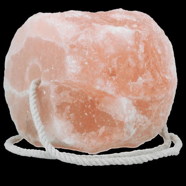 2024 Wholesale Himalayan Animal Horse Lick Natural Pink Salt Natural shape salt with strong hanging Rope Customized Packing