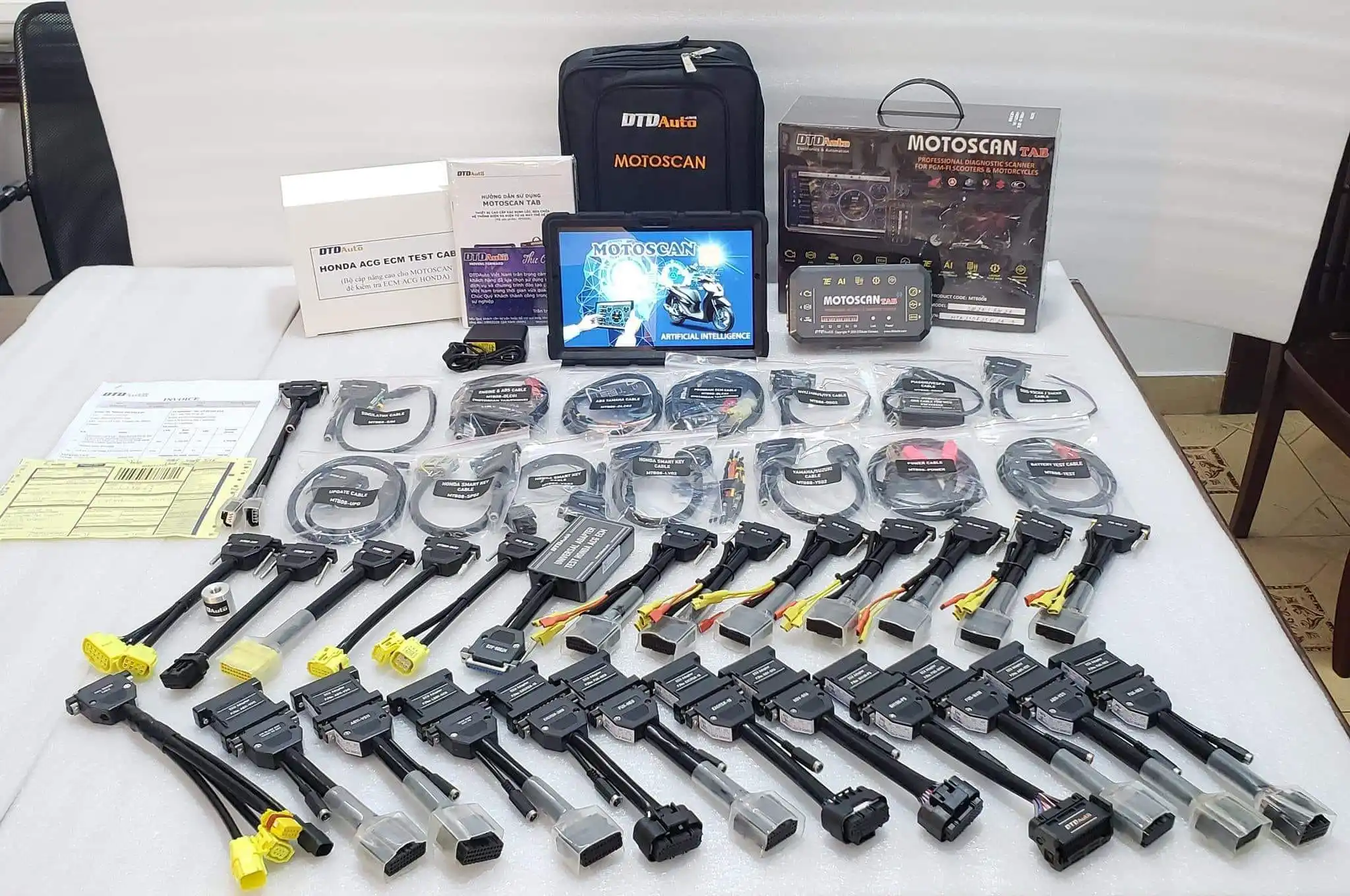 MOTOSCAN TAB Diagnostic Device automatic testing ECU inside, Diagnosing without OBD fault code, ODO value correction function