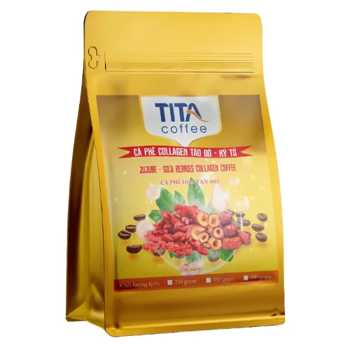 OEM Wholesale 6in1 Collagen Jujube and Goji Berries Instant Coffee Premix - Sweet, Creamy, Fruity Fragrant Mellow Taste Robusta