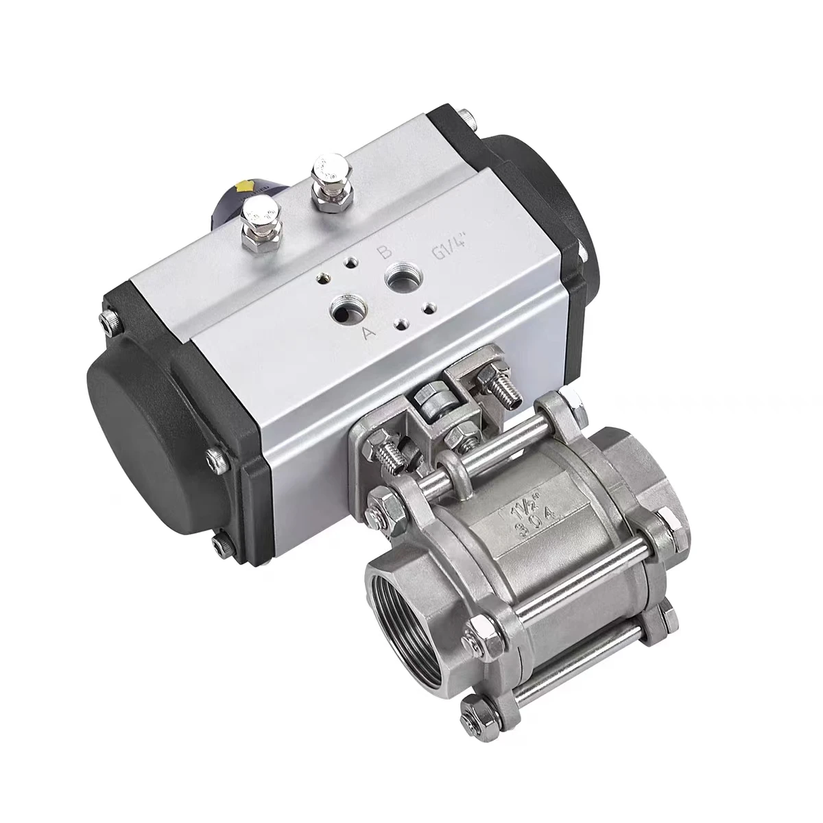 Toyi DN15-DN100 Pneumatic Actuator 2in Ball Valve Stainless Steel OEM ODM Customizable Control Structure for Water Media