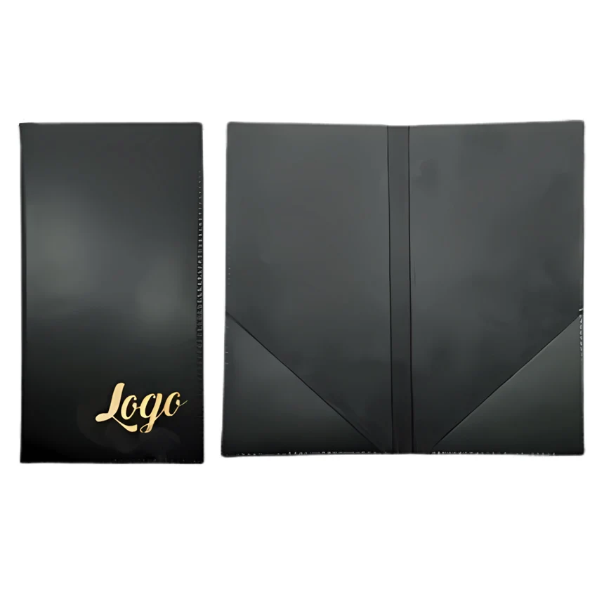 Wholesale custom menu cover bill folder PU leather for hotel restaurant