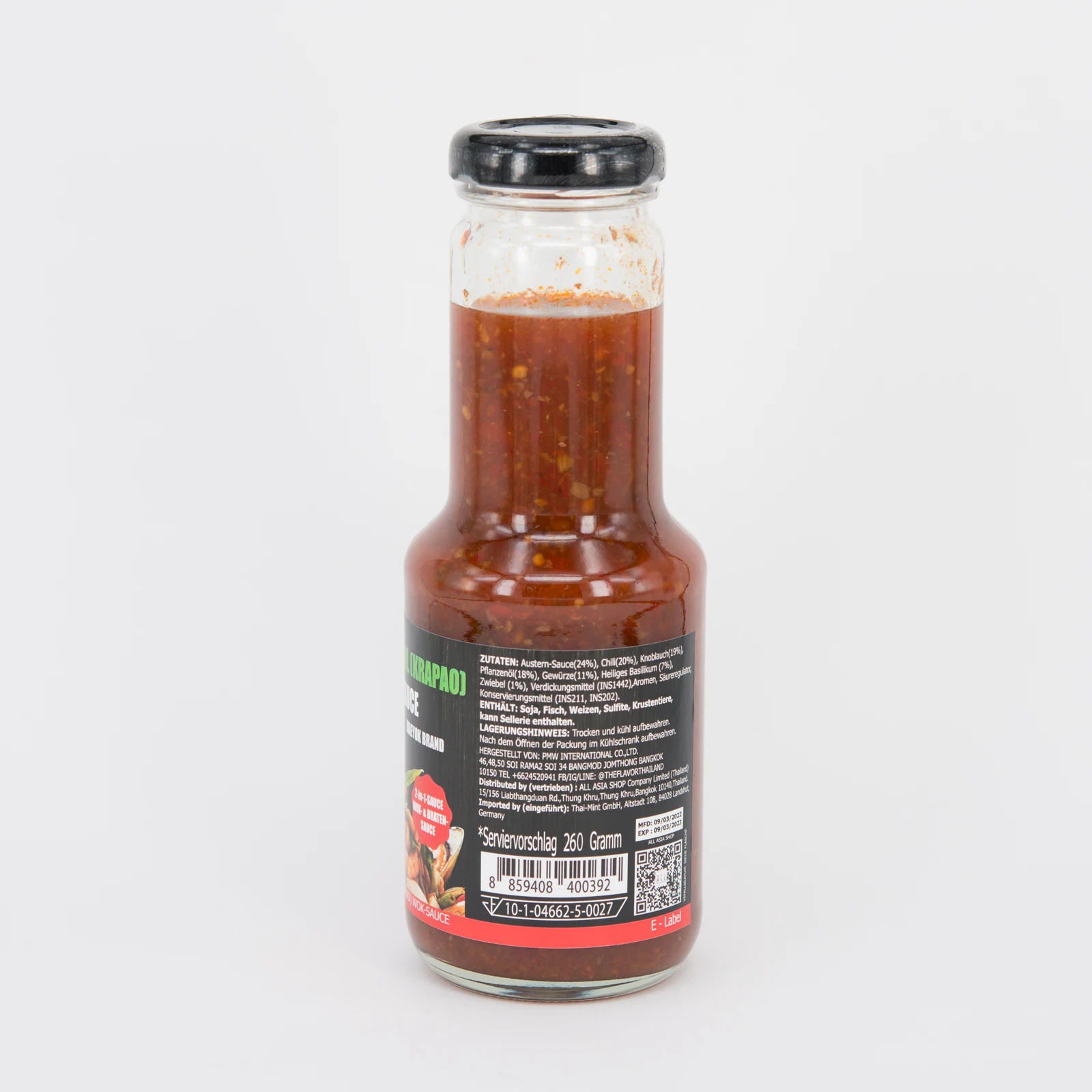 Holy Basil Sauce : 260g (Mae Yok brand) High Quality from Thailand 100% Export
