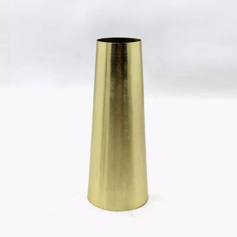 Metal Flower Vases Gold Finished Abstract Textured Metal Vase for Indoor Home and Office Use Modern Design