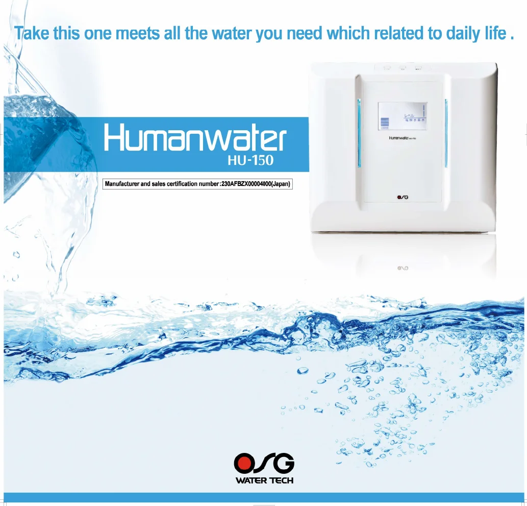 Hydrogen Electrolysis Alkaline Despencer Drinking Filter Machine Hot Selling Japan