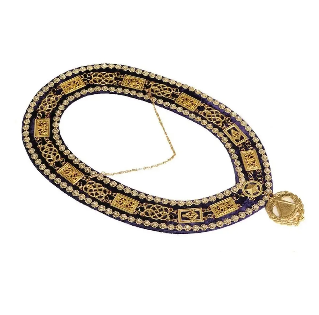 Masonic Regalia Подарочный фартук великого мастера из овечьей шкуры с короной цепочкой воротником и манжетой набор металла
