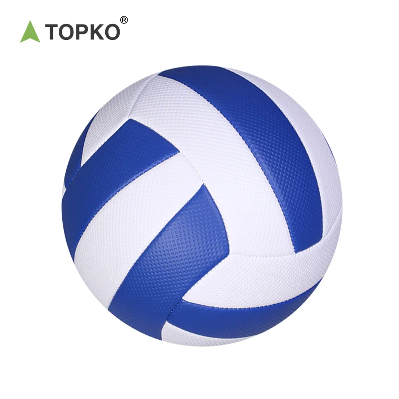 TOPKO Volleyball, PU Leather Soft Indoor Outdoor Volleyballs Sports Training Game Play Ball for Beginner Beach Volleyball Ball