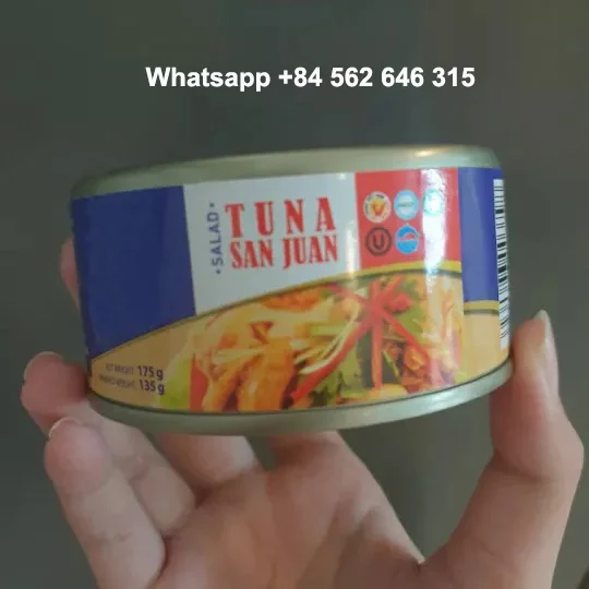 CANNED SALAD TUNA SAN JUAN | VIETNAM SEAFOOD | HIGH QUALITY FOOD | MANUFACTURER  PRICE | OEM/PRIVATE LABEL