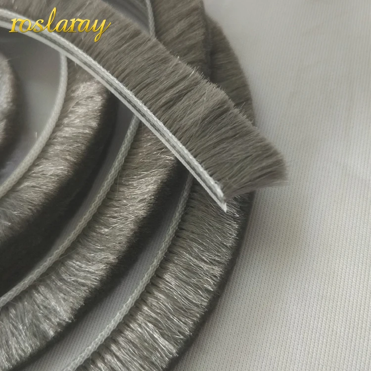 window &door seal strip 6x12 grey aluminium accessories Apposite pile weather stripping door seal strip