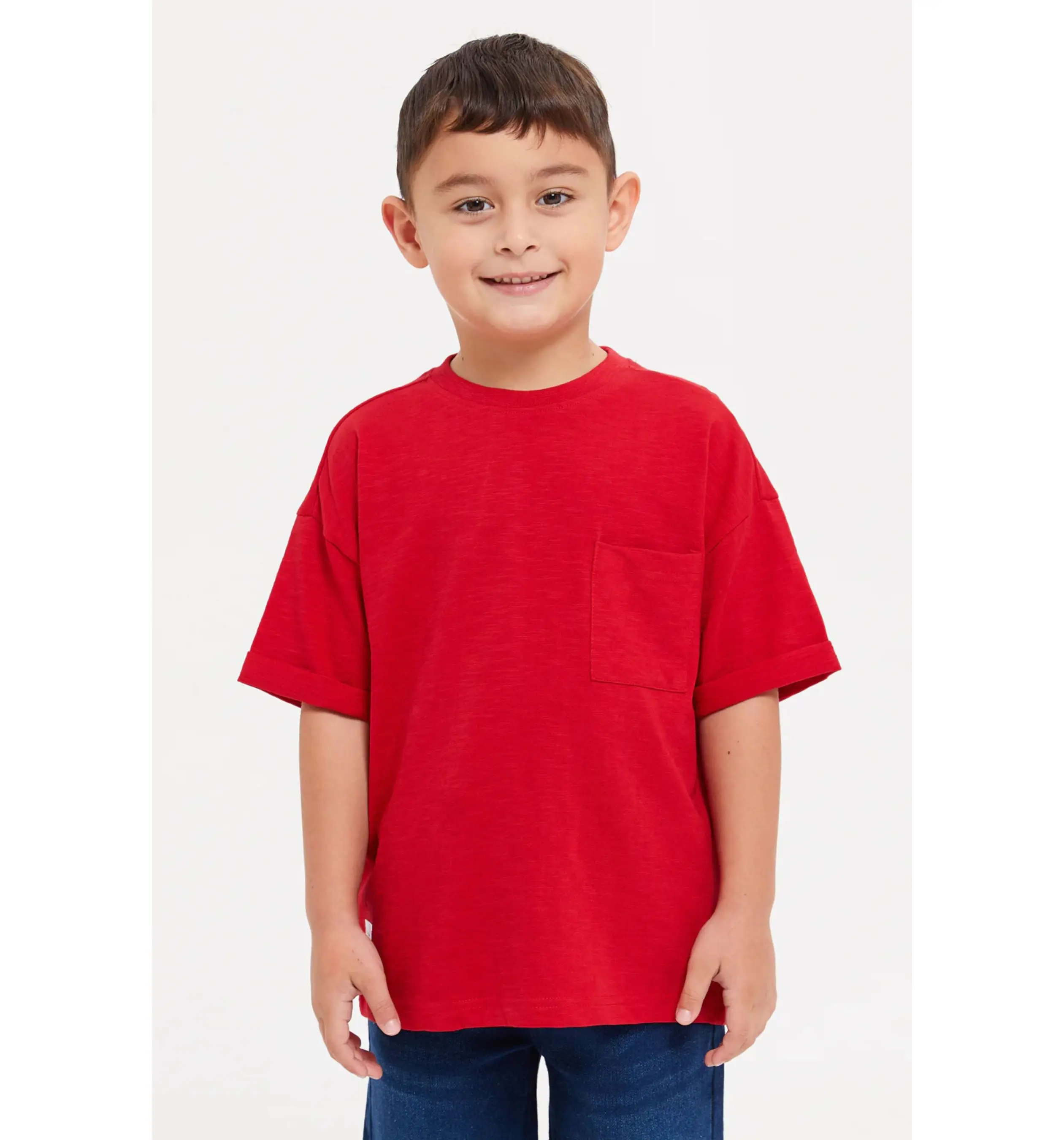 Kids Oversized T Shirts With Printed High Quality High Street Loose Drop Shoulder T-shirts Children Printed Animal T Shirt