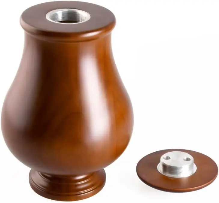 Elegant Wood Vase Cremation Urn for Adult Ashes  Funeral Urn for Male or Female Suitable for Adults up to 200 lbs