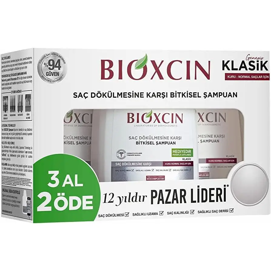 Шампунь Bioxcin Genesis для сухих и нормальных волос 300 мл-купить 3, оплатить 2