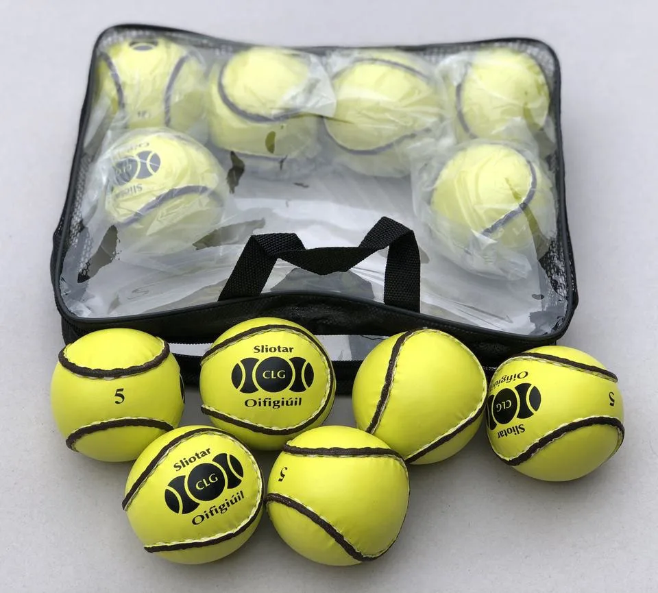OEM Wholesale Personalized Hurling Balls Sliotars Official Balls Yellow Hurling Balls Sliotars GAA Official