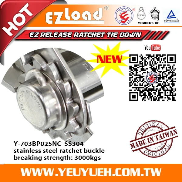 2 Inch Truck Motorcycle Atv Tie Down Stamping Tension Strap Belt Steel Ratchet Buckle