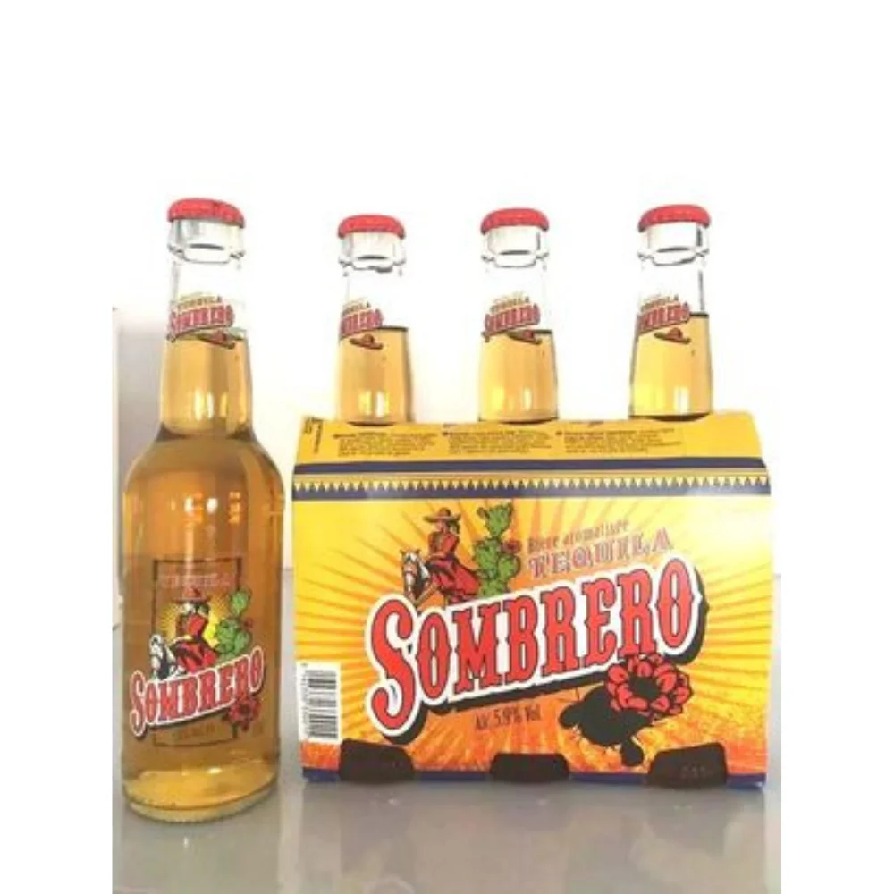 Best Deal on Top Quality 5.9% Alcohol Content Sombrero Tequila Mix Beer 33CL Long Neck Bottle in Pack of 3 Units