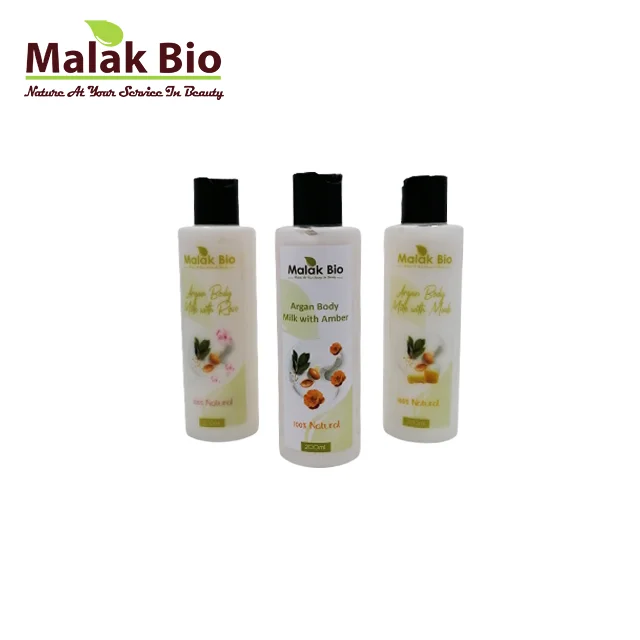 Malak Bio Body Milk with argan 100% organic shine smooth soft touch of healthy skin and whitening