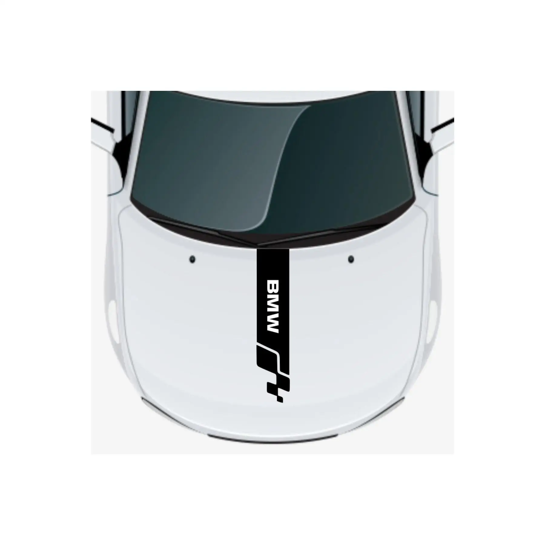 -Совместимый аксессуар авто капот полоса наклейка для BMW 116 60x15 см
