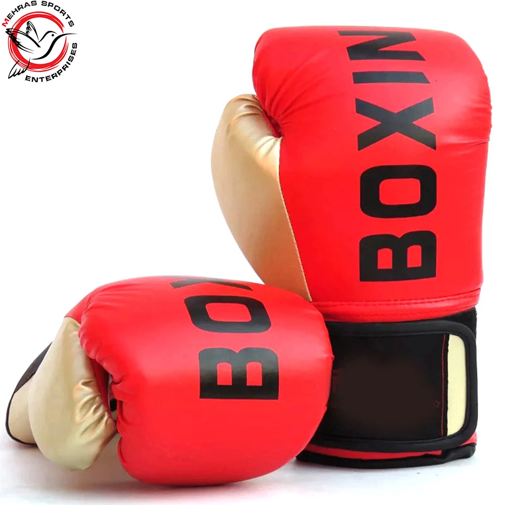 Boxing Gloves for Adults High Quality PU Leather Gloves For Men MMA boxing training fighting gloves