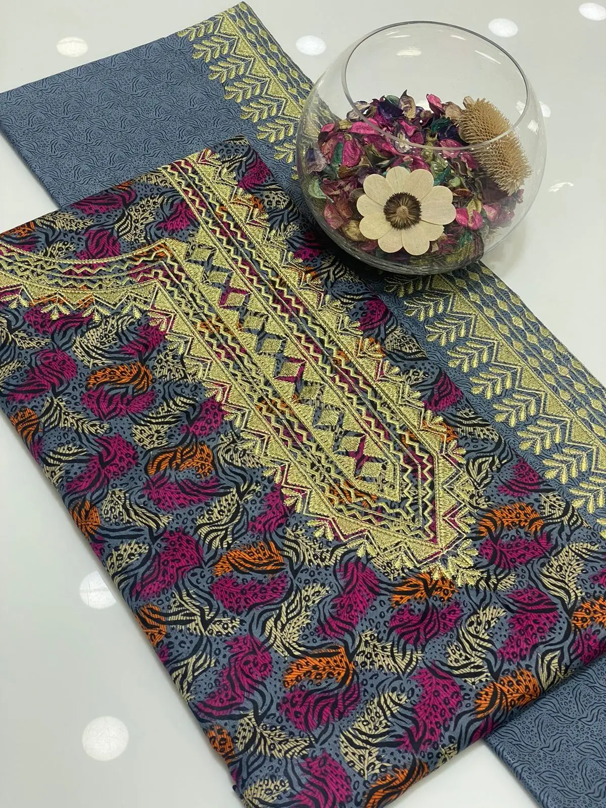 ladies Punjabi Shalwar kameez unstitch fabric for women