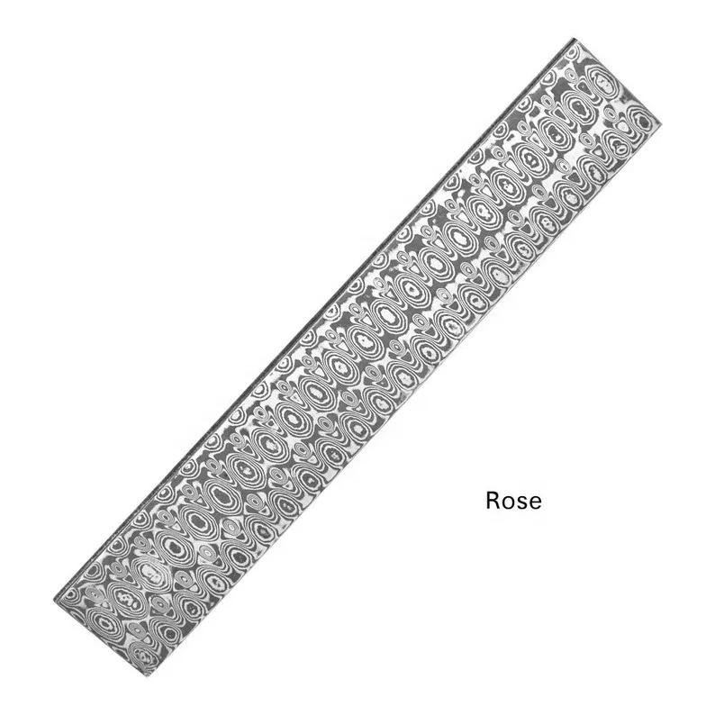 High Quality Custom Handmade Damascus Blank Billet  Hand Forged  Damascus steel Blank Billet For Making Knives