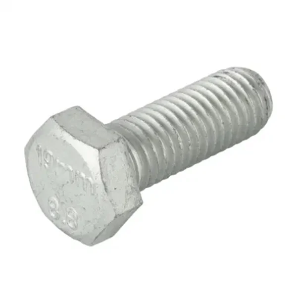 Carbon Steel Galvanized Gr4.8 Fasteners DIN933 DIN 931 DIN 601 Titanium Hexagon Head Bolt Cap Screw Nuts and Hex Bolts