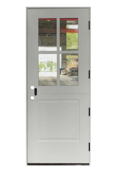 DUTCH DOORSIN White Exterior Fiberglass Half-split Dutch Door
