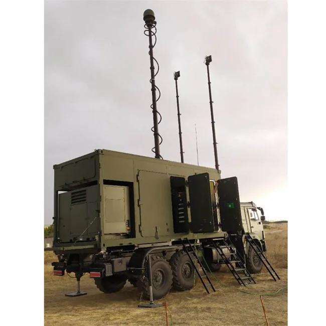 new designed portable Telecommunication antenna aluminum extendable cctv Antenna camera pneumatic tripod telescoping mast pole