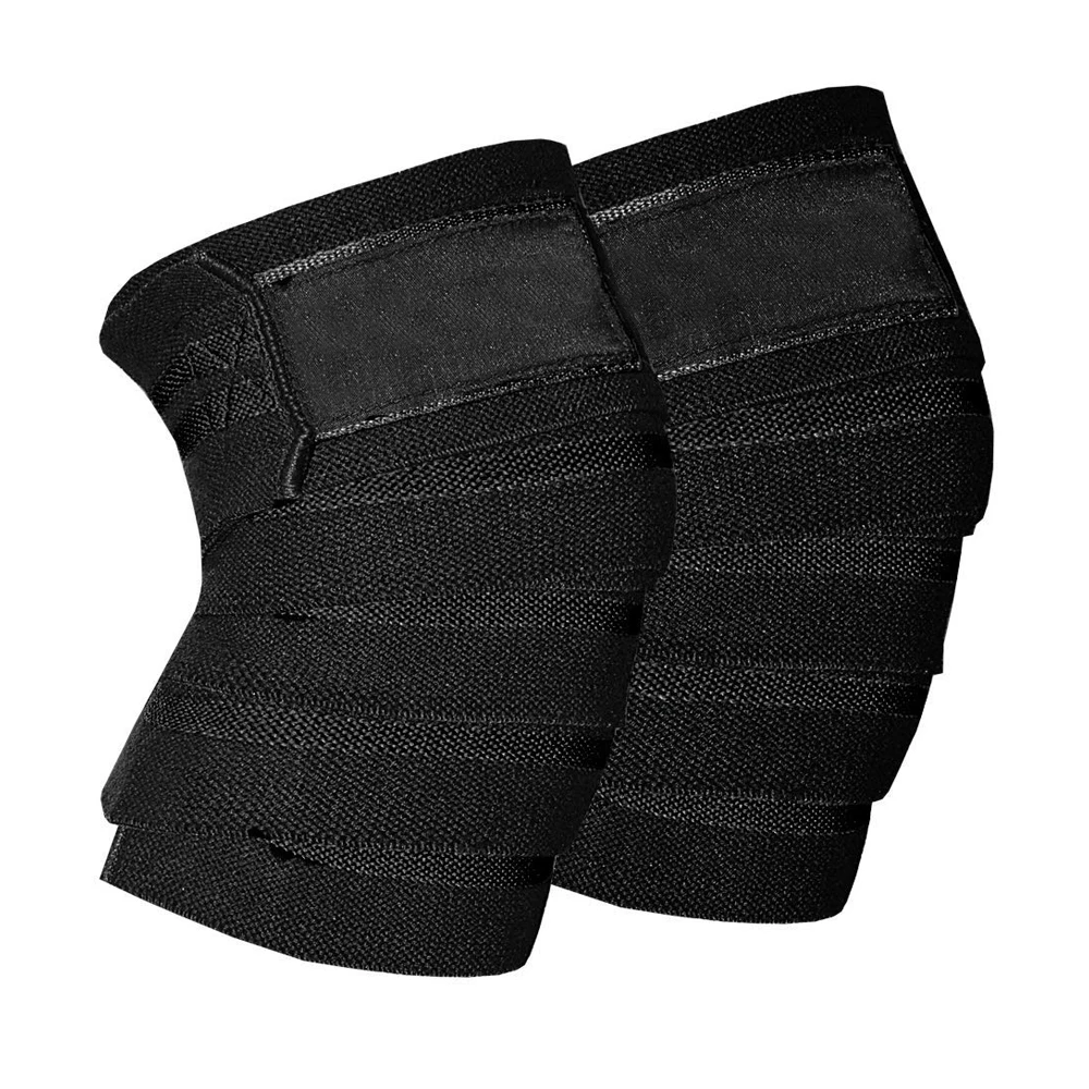 Knee Wraps Weight Lifting Bandage Straps Guard Powerlifting Support Sleeves Gym Knee Guard Support