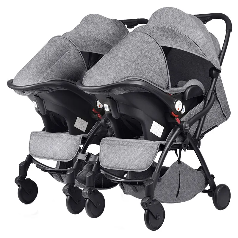 JXB Luxury Popular 3 in 1 Kids Strollers Baby And Toddler Twins Stroller