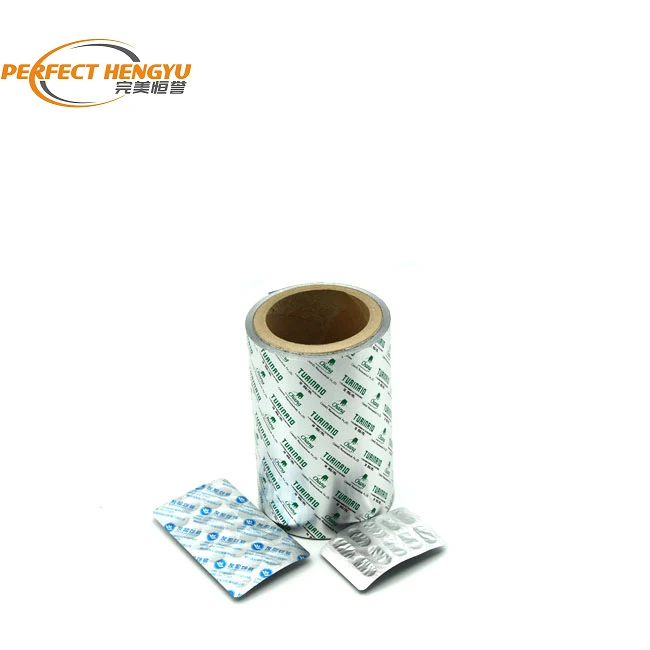 Machine printing cold forming aluminum foil packing bottle heated with PTP aluminum foil