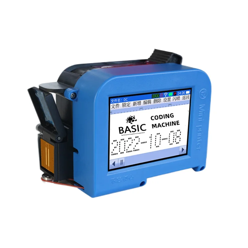 Hot selling mini hand Ink jet printer manual best before date coder portable expired date logo coding machine